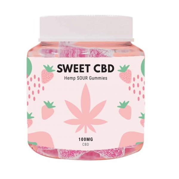 Sweet CBD Sour Strawberry 100 mg