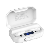 Bezprzewodowe słuchawki douszne z power bankiem Kruger&Matz M6 - kolor biały