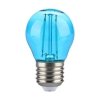 Żarówka LED V-TAC 2W Filament E27 Kulka G45 Kolor VT-2132 Kolor Niebieski 60lm