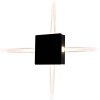 Oprawa Ścienna V-TAC 4W LED IP65 Czarny Kwadrat VT-704-B 3000K 428lm