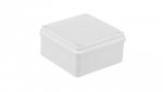 Puszka n/t hermetyczna 100x100x50 bez dławików IP65 biała S-BOX 116B