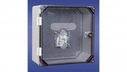 Obudowa 300x300x166mm z płytą montażową transparentna UNIbox Uni-0/T43.00