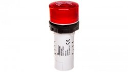 Buzzer, monoblok, 220V AC, 90db, podświetlany, czerwony T0-MBZS220S