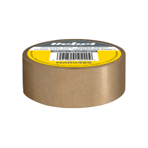 Taśma pakowa papierowa kraft REBEL (120mic x 48 mm x 50 m)
