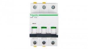 Wyłącznik nadprądowy 3P B 25A 6kA AC iC60N-B25-3 A9F03325