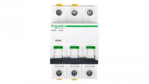 Wyłącznik nadprądowy 3P C 25A 6kA AC iC60N-C25-3 A9F04325