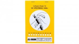 Oznacznik do opisywania ręcznego TS 22 biały E04ZP-02010101000 /280szt./