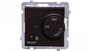 SONATA Regulator temperatury /czujnik podłogowy/ czarny metalik RTP-1R/m/33