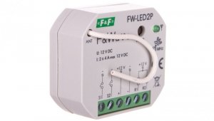 Radiowy dwukanałowy sterownik LED 12V - montaż p/t 10-16V DC FiWave FW-LED2P