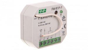 Radiowy pojedyńczy przekaźnik bistabilny - montaż P/t 85-265V AC/DC multifunkcyjny FiWave FW-R1P-P