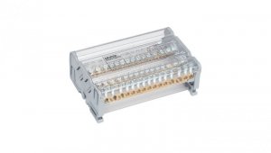 Blok dystrybucyjno-rozdzielczy MOBLOCK 4P 125A-15 2x35mm2 + 2x25mm2 + 11x6mm2 TS35 MAB4126A18