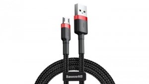 Kabel Baseus cafule CAMKLF-C91 (USB M - Micro USB M 2m kolor czarno-czerwony)