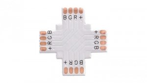 ZŁĄCZKA TAŚMY LED PCB 10mm RGB X