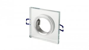 *LED line Oprawa szklana kwadratowa srebrna 90x25x10mm