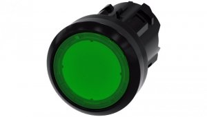 Lampka sygnalizacyjna zielona 22mm z pierścieniem tworzywo okrągła tworzywo SIRIUS ACT 3SU1001-0AD40-0AA0