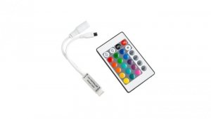 STEROWNIK LED RGB IR 24 PRZYCISKI 6A 72W EC79456