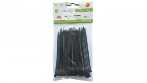 Opaski Zaciskowe 100x2.5mm Trytki do Kabli 100szt. Czarne