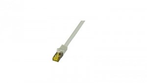Patchcord SFTP 1m Cat.6a LSZH szary na kablu Cat.7