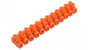 Listwa 12-torowa 4mm2 400V pomarańczowa