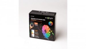 ZESTAW LED SMART TUYA MUZYCZNY 5050 30 diod/m 36W 12V IP20 RGB /TAŚMA 5050 5m+STEROWNIK RGB+ ZASILACZ 12V + PILOT/ EC79989
