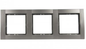 Fiorena Ramka potrójna RAL9006 srebrny aluminiowy 22011819