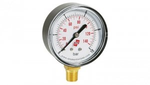 Manometr standardowy z przyłączem dolnym, śr. 40mm, 0-12bar, G1/8, M40R.PL012G18
