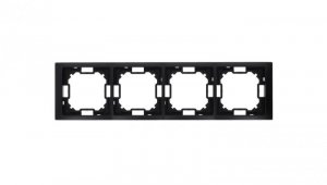Simon Basic Ramka 4-krotna Neos IP20 czarny mat BMRC4/49