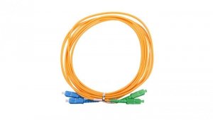 Patchcord Jednomodowy, Duplex, G652D, 3mm, 3m Extralink SC/APC-SC/UPC
