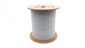 Kabel światłowodowy wewnętrzny FTTH 2 włóknowy SM 9/125 OS2 G57A1 B2ca LSOH biały 1km DK-D3902-1-SC-W