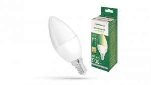 Żarówka LED E14 230V 6W świecowa 500lm DIMMABLE neutralna biała 75.9009
