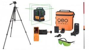 Zielony laser krzyżowy płaszczyznowy 3D 3x360 FLG 6X-GREEN zestaw L86-opti