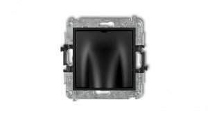 ICON Mechanizm wypustu kablowego czarny mat 12IWPK