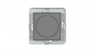 ICON Mechanizm elektronicznego regulatora oświetlenia przyciskowo-obrotowego do lamp LED szary mat 27IRO-2