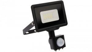 Naświetlacz LED 10W 800lm 6000K IP44 Czarny z czujnikiem ruchu LED2B KOBI MHC