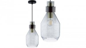 Lampa wisząca UMBRA ZWIS ciemne szkło do LED 1xE27 LUMILED