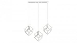Lampa Wisząca Sufitowa Geometryczna IL MIO SWEDEN 3xE27 Biała - GOLDLUX