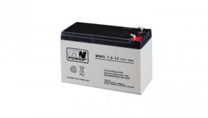 MWS 7.2-12 Akumulator AGM 12V/7.2Ah do CCTV, do zabawek MW Power