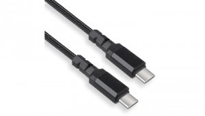 Kabel 2 x USB-C 15W Maclean, wspierający QC 3.0, przesył danych, 3A, , czarny, dł. 2m, MCE494