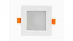 LED line LITE Downlight Plafon MOLLY 5W 450lm 3000K ciepła kwadrat podtynk 3 lata gwar.