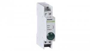 Lampka modułowa sygnalizacyjna (kontrolna) 230V AC/DC LED zielony NOARK