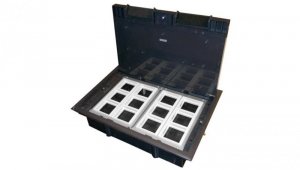 Puszka podłogowa (floorbox) 12M (45x45) regulowana głębokość, do podłogi technicznej (wylewka opcjonalnie) ALANTEC - ALANTEC
