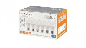 Zestaw 6x żarówka LED A65-AP E27 15W 1521lm barwa biała ciepła