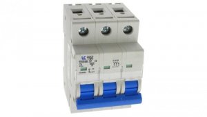 Wyłącznik instalacyjny nadprądowy nadmiarowoprądowy 3P 3M C 6A 6kA 493038 EBS9B