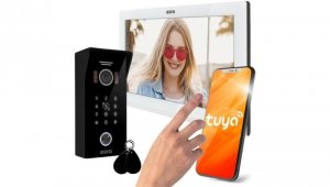 Wideodomofon EURA VDP-99C5 biały, WiFi, RFID, TUYA