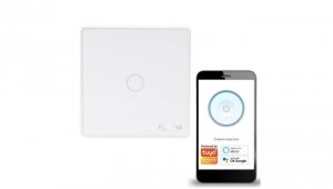 WYŁĄCZNIK Dotykowy Jednobiegunowy WIFI Smart max 800W 230V Tuya Goldlux