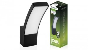 Kinkiet Elewacyjny Ogrodowy LED Ścienny Czarna 10W 4000K IP44 LOGIA LUMILED