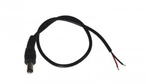 Wtyk DC 2,1/5,5 na kablu 30cm op/10
