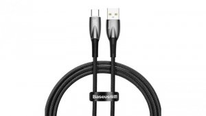 Baseus Glimmer Series kabel do szybkiego ładowania USB-A - USB-C 100W 480Mb/s 1m czarny