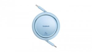 Kabel Baseus Free2Pull zwijany USB-C / Lightning 20W 1m - niebieski