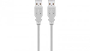 Kabel USB 2.0 Hi-Speed 3 m, Szary - Długość kabla 3 m